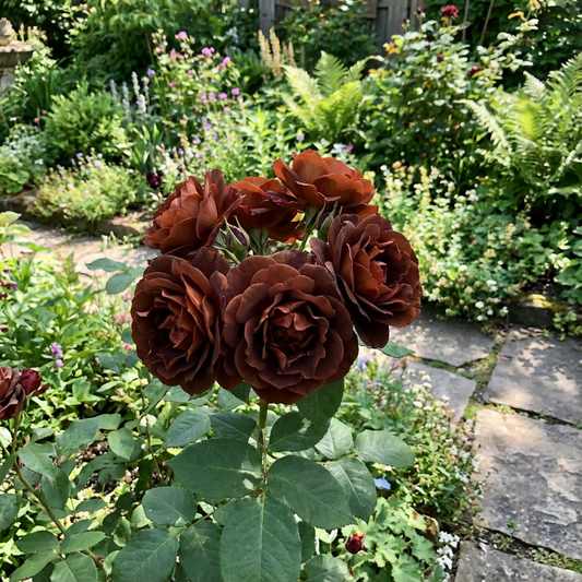 Samen brauner Rosenblumen zum Pflanzen