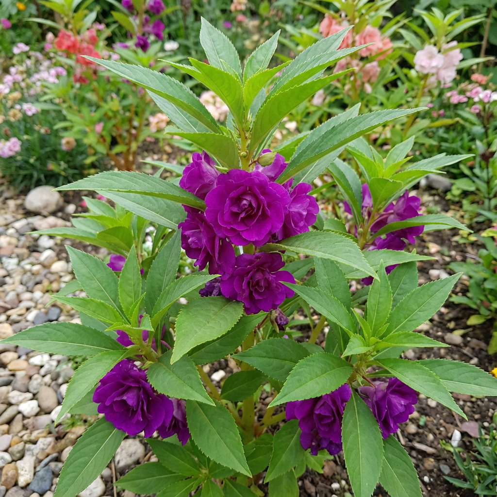 Semi di fiore di balsamina viola per piantare