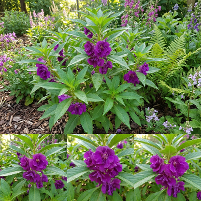 Semi di fiore di balsamina viola per piantare