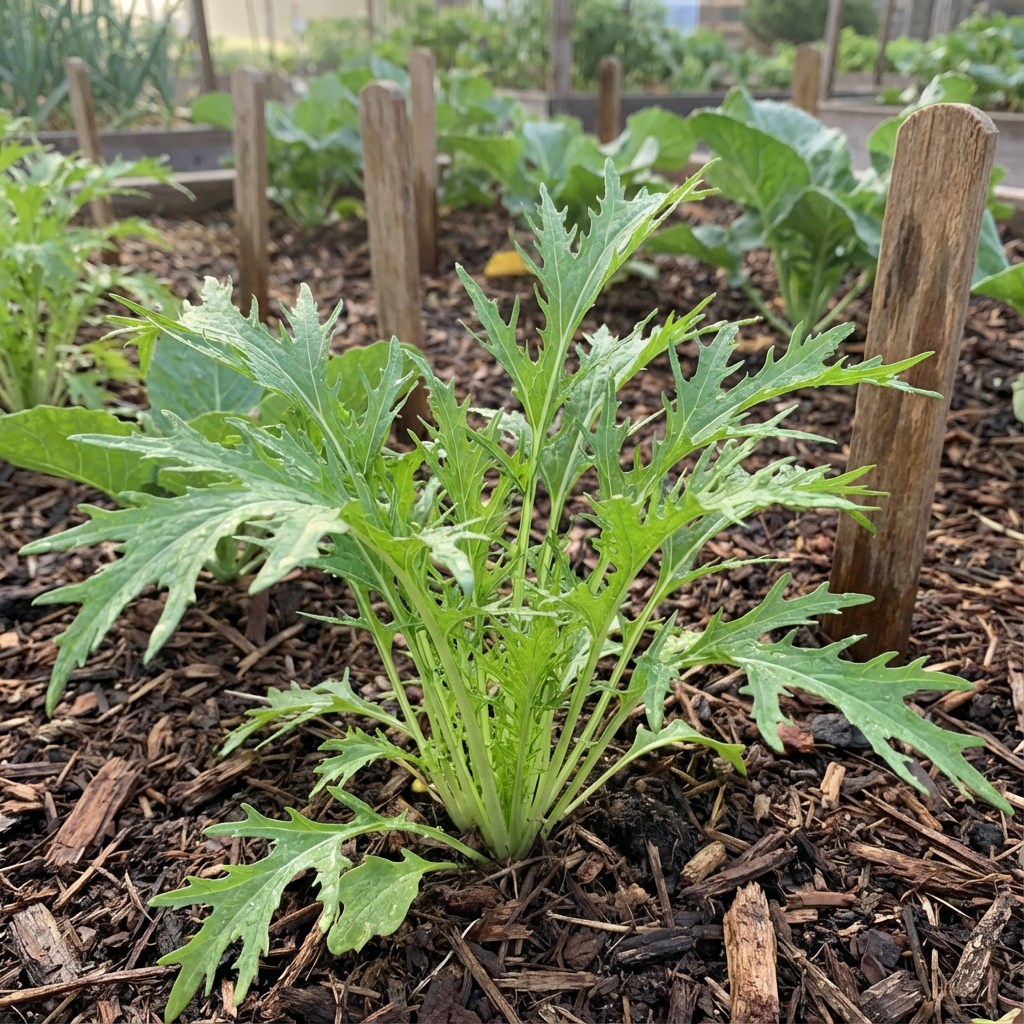 Green Mizuna Seeds for Planting Fast-Growing Vegetable Greens