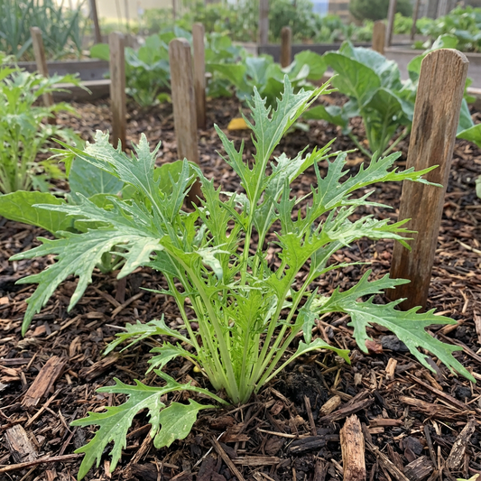 Green Mizuna Seeds for Planting Fast-Growing Vegetable Greens