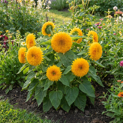 Yellow Teddy Sunflower Seeds - Easy Garden Planting