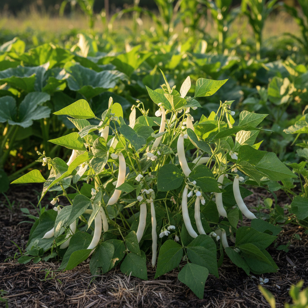 White Bush Bean Seeds for Home Planting