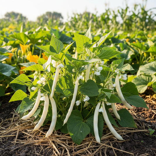 White Bush Bean Seeds for Home Planting