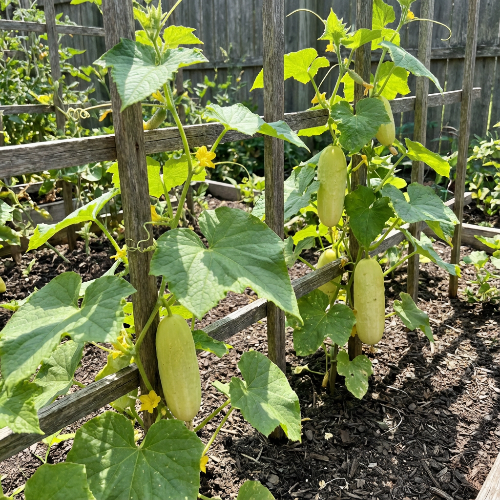 Crisp Salad Blonde Cucumber Seeds for Easy Planting