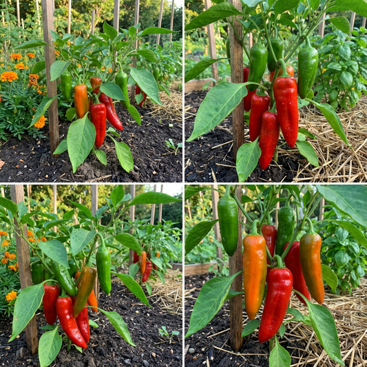 Premium Quality Sweet Romano Capsicum Seeds for Planting | Ideal for Home Gardening and Vegetable Beds