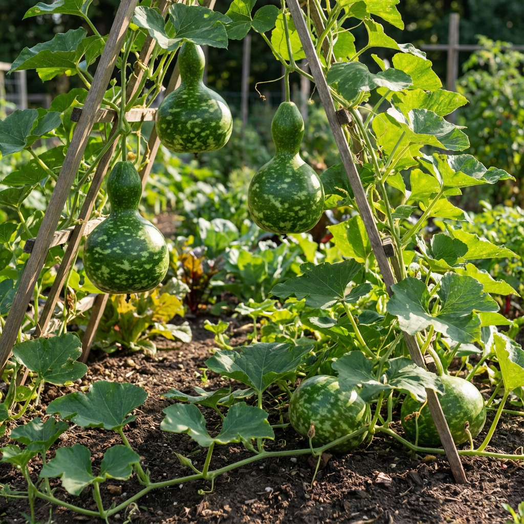 Kettle Gourd Seeds for Planting Large Fruits