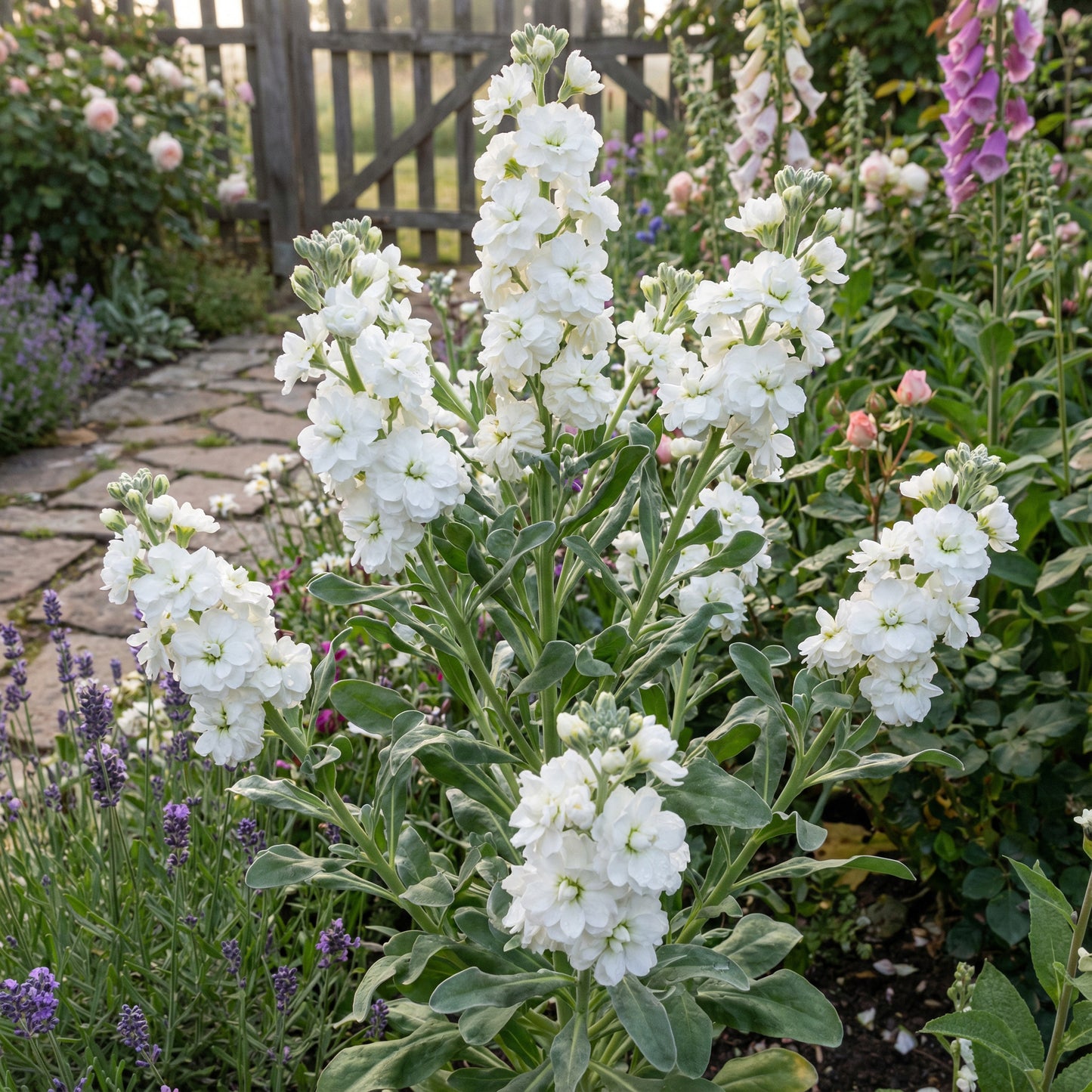 White Matthiola Flower Seeds - Fragrant Blooms for Planting