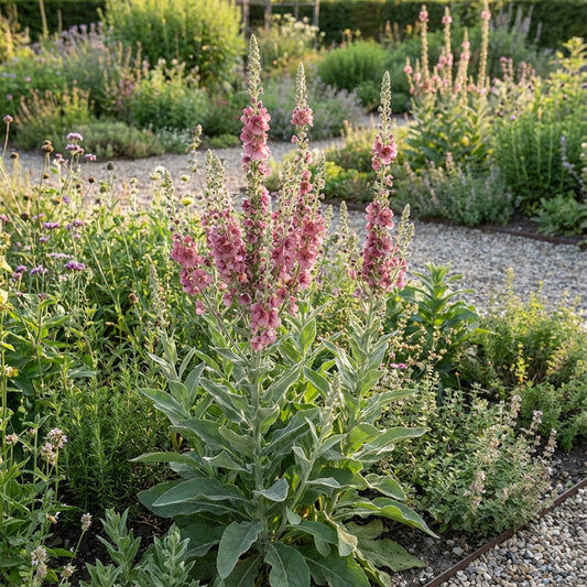 Bio Color Verbascum Antique Rose Flower Planting Seeds - Perennial Seeds for Vibrant Garden Blooms