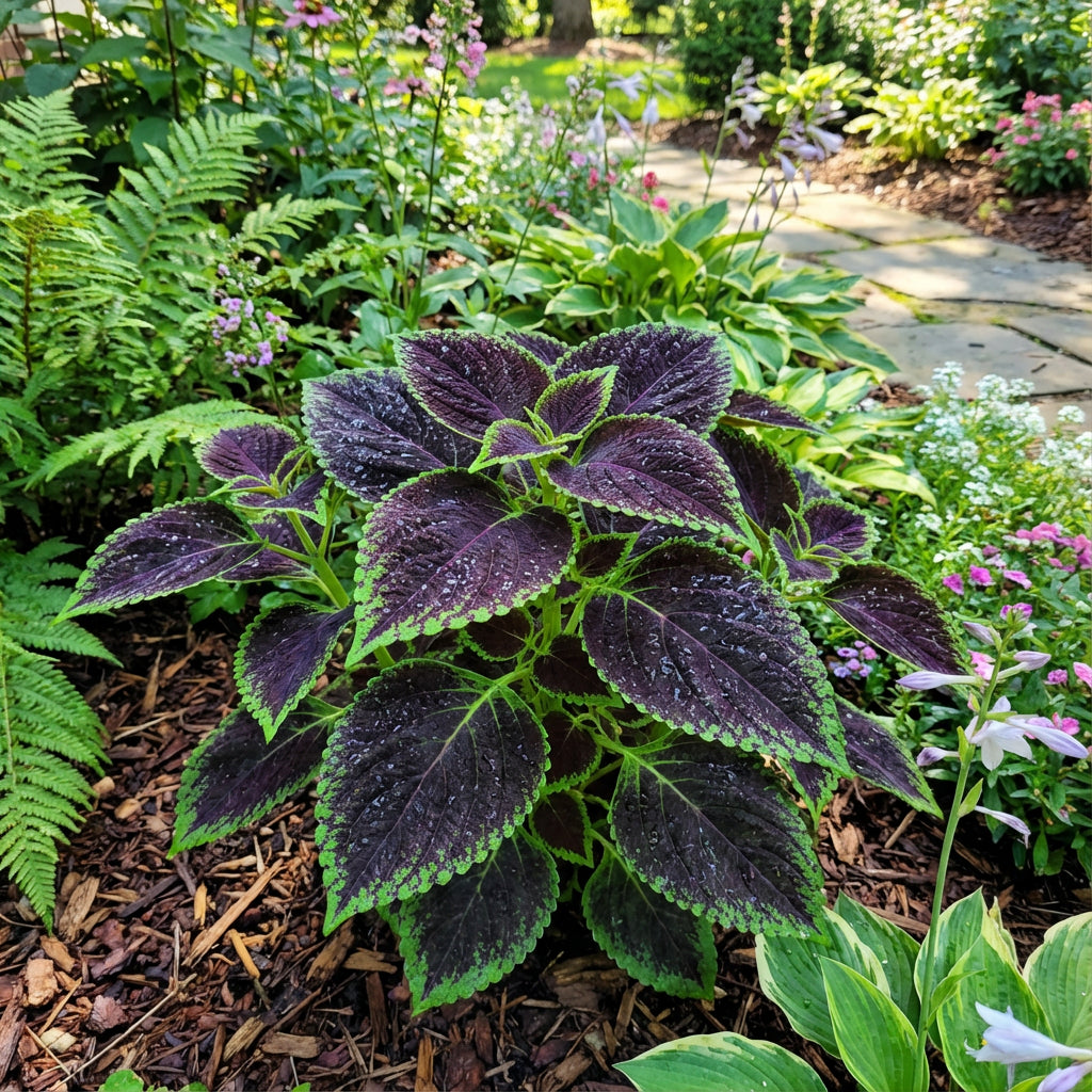 Coleus Green & Black Seeds for Planting