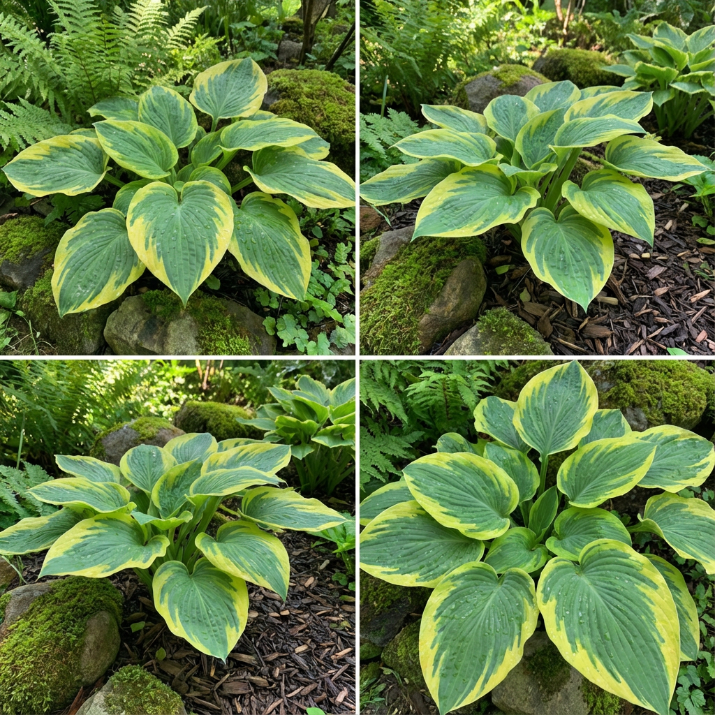Hosta-Samen zum Pflanzen – Erbstück, Nicht-GVO, Mehrjährige Schattenpflanze, Hosta-Arten Laubsorten
