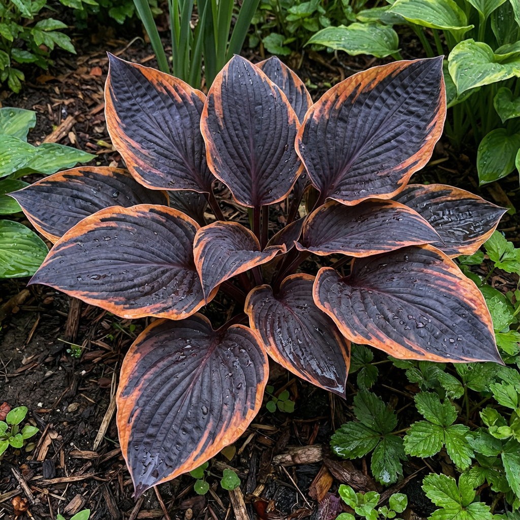 Hosta-Samen zum Pflanzen – Erbstück, Nicht-GVO, Mehrjährige Schattenpflanze, Hosta-Arten Laubsorten