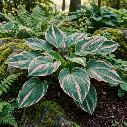 Hosta-Samen zum Pflanzen – Erbstück, Nicht-GVO, Mehrjährige Schattenpflanze, Hosta-Arten Laubsorten