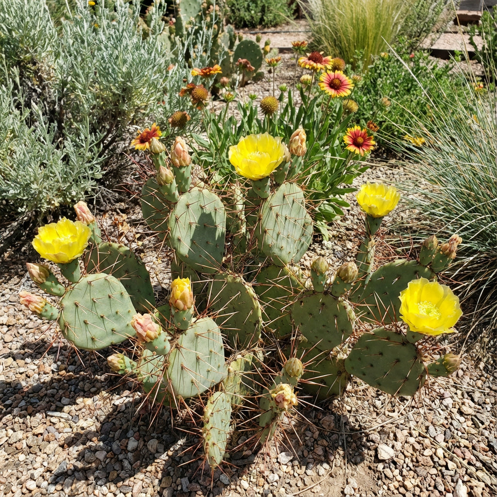 Yellow Opuntia Macrorhiza Planting Seeds