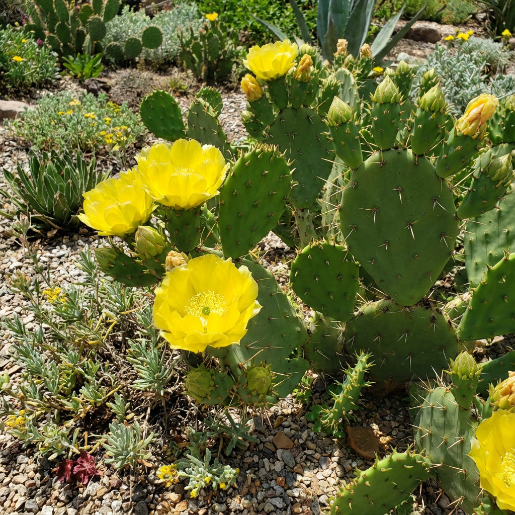 Yellow Opuntia Macrorhiza Planting Seeds