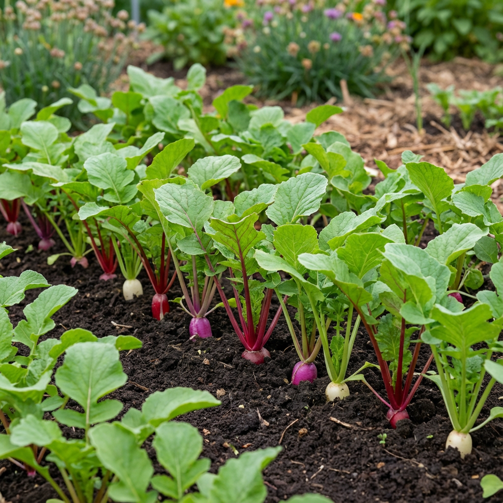 Planting Rainbow Radish Seeds