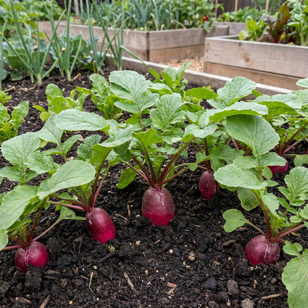 Dark Pink Radish Vegetable Seeds for Easy Planting