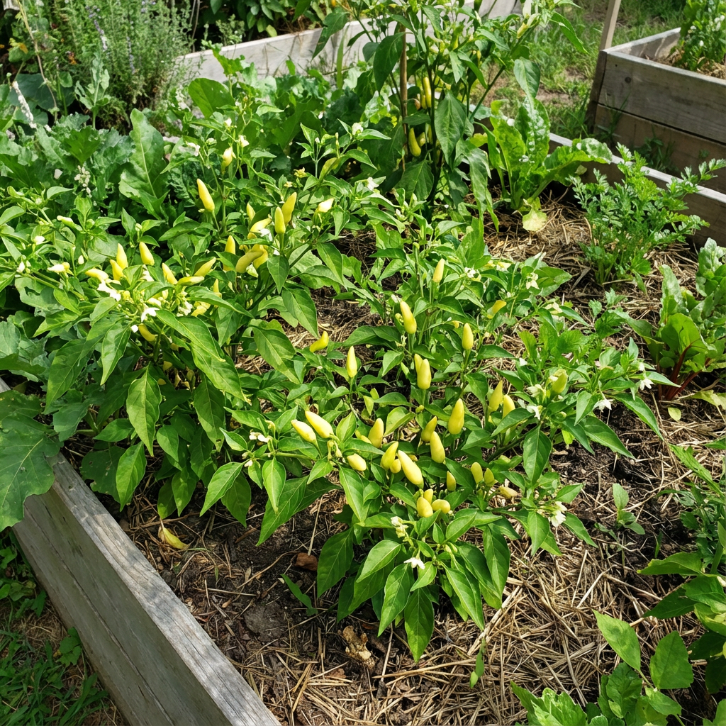 Light Yellow Chili Brazilian Vegetable Seeds for Easy Planting