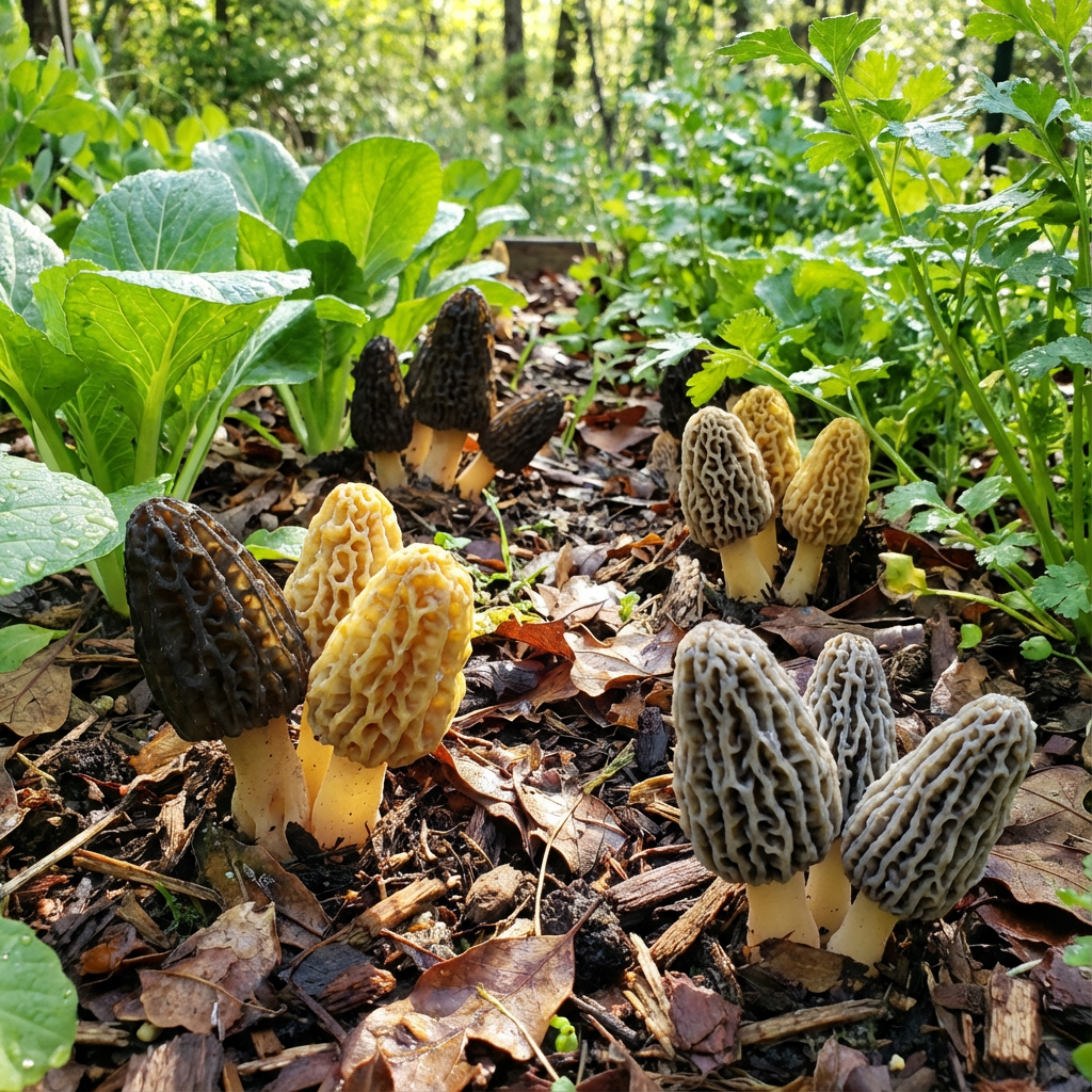 Mixed Morel Mushroom Seeds for Planting: Add Exotic Flavors to Your Colorful Garden