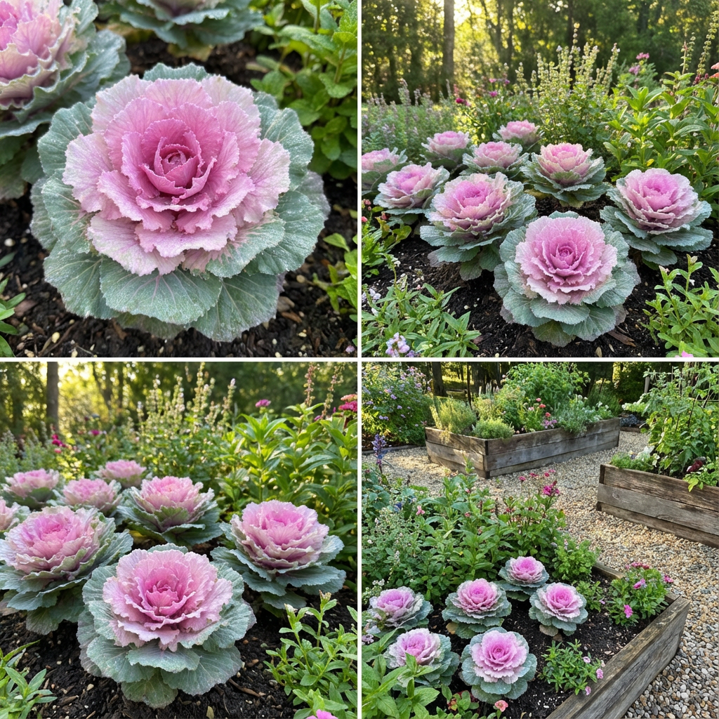 Brassica Oleracea Seeds for Planting Light Pink - Grow Beautiful Light Pink Brassicas