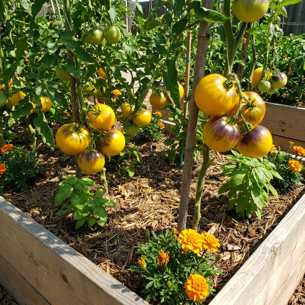 Tomato Vegetable Seeds for Planting Yellow and Black - Enjoy Vibrant Yellow and Black Tomatoes in Your Garden - Seed Included