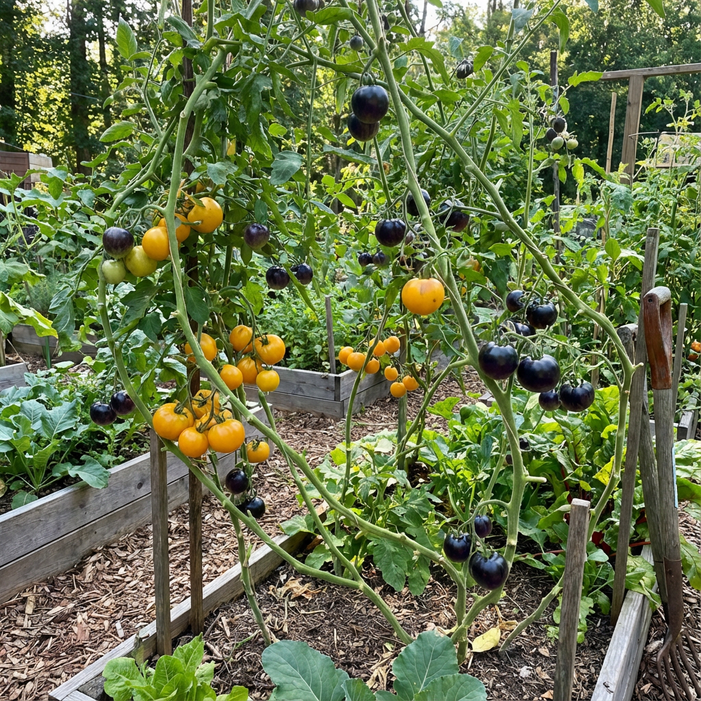 Tomato Vegetable Seeds for Planting Yellow and Black - Enjoy Vibrant Yellow and Black Tomatoes in Your Garden - Seed Included