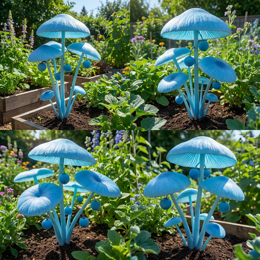 Sky Blue Mushroom Seeds for Planting - Unique Blue Mushrooms for Your Harvest