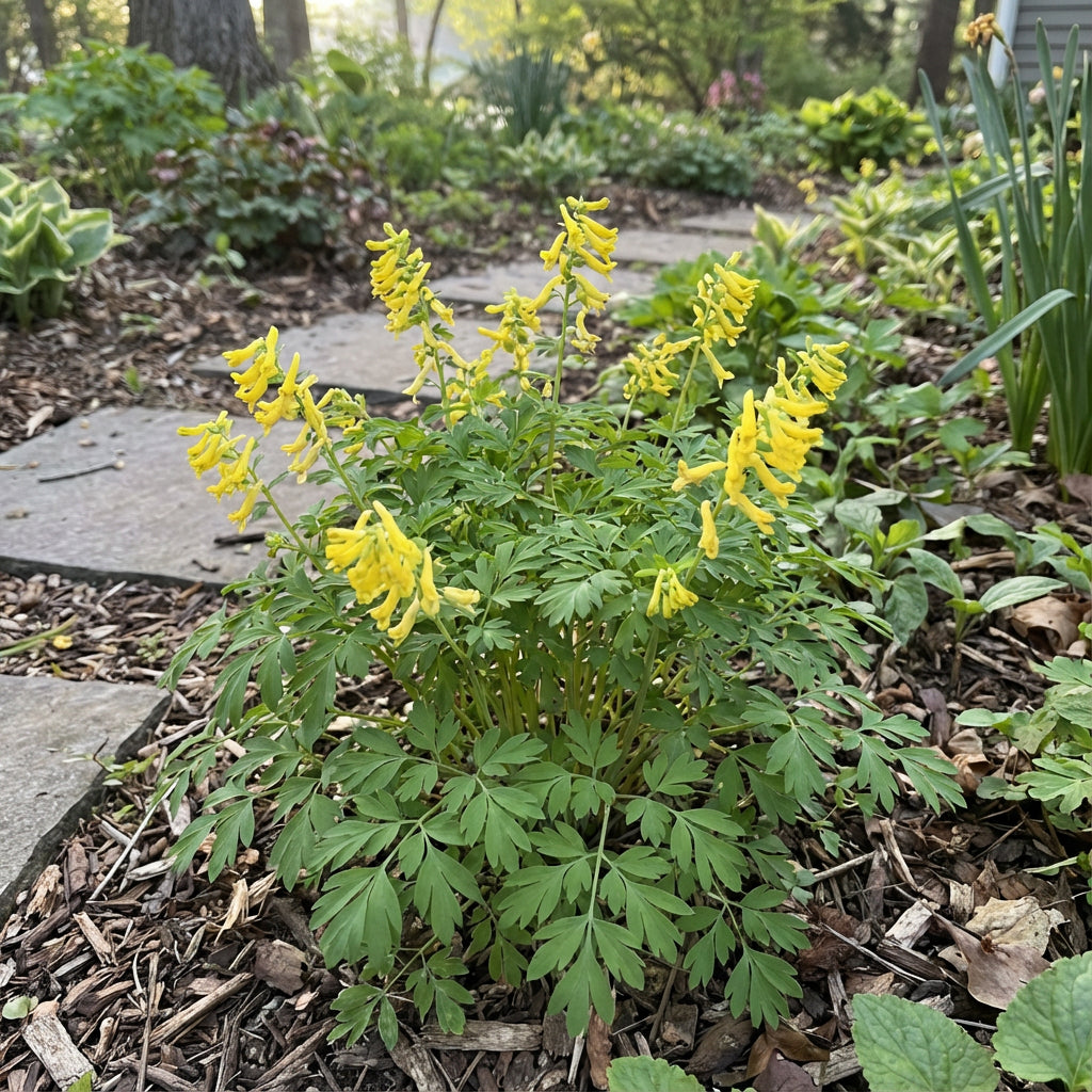 Yellow Corydalis Manchu Flower Planting  Seeds for Bright and Elegant Blooms in Your Garden