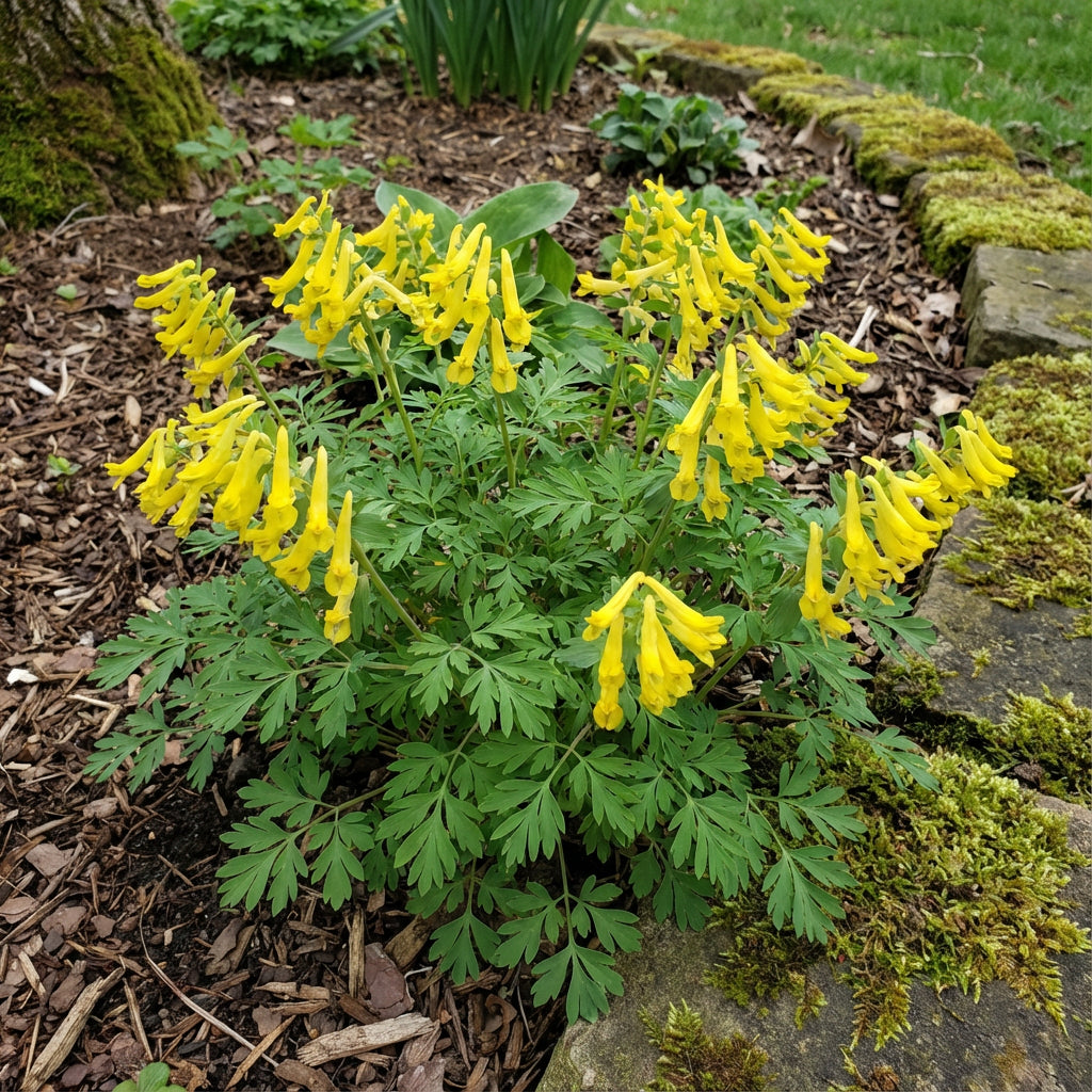 Yellow Corydalis Manchu Flower Planting  Seeds for Bright and Elegant Blooms in Your Garden