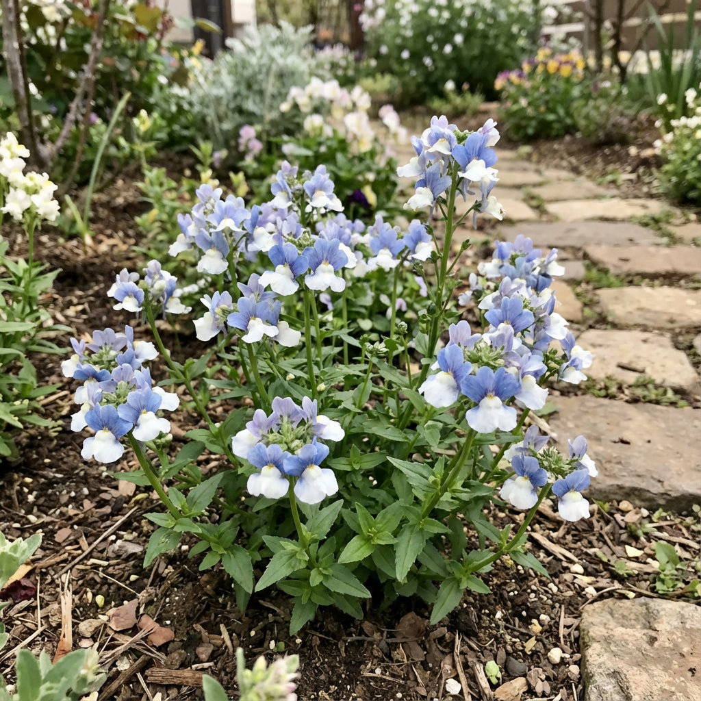 Blue White Nemesia Flower Planting Seeds - 1 pcs