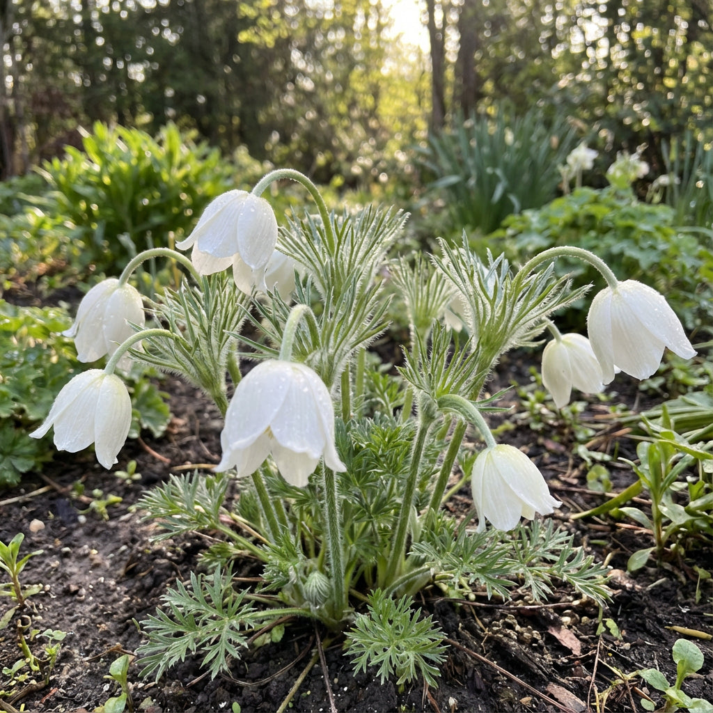White Anemone Pulsatilla Seeds for Planting