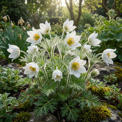 White Anemone Pulsatilla Seeds for Planting