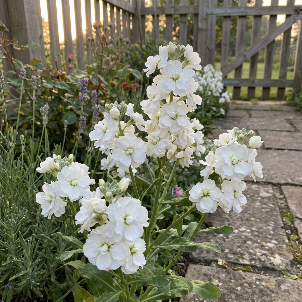 White Evening Stock Flower Planting for Lush Blooms in Your Garden  Seeds for Stunning Nighttime Fragrance