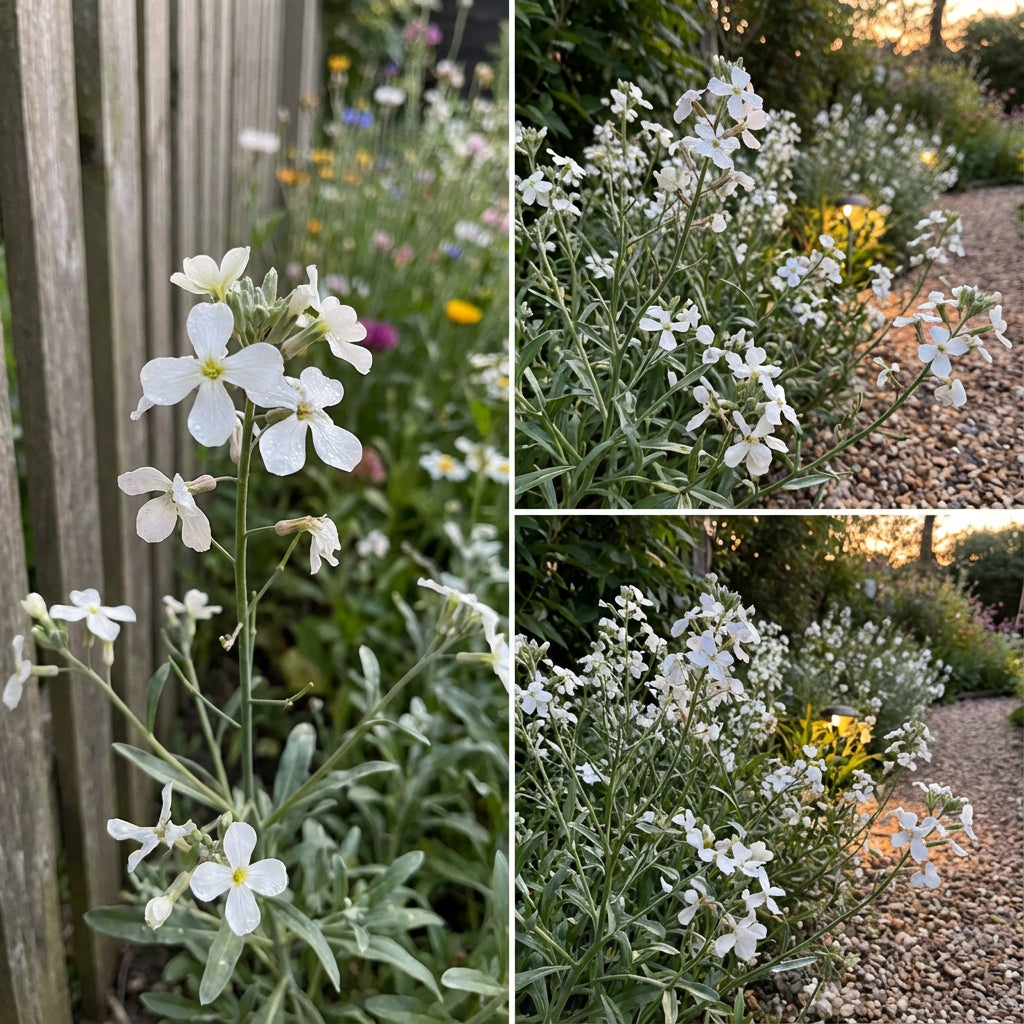 White Evening Stock Flower Planting for Lush Blooms in Your Garden  Seeds for Stunning Nighttime Fragrance