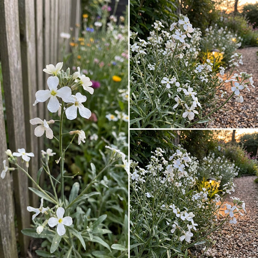 White Evening Stock Flower Planting for Lush Blooms in Your Garden  Seeds for Stunning Nighttime Fragrance
