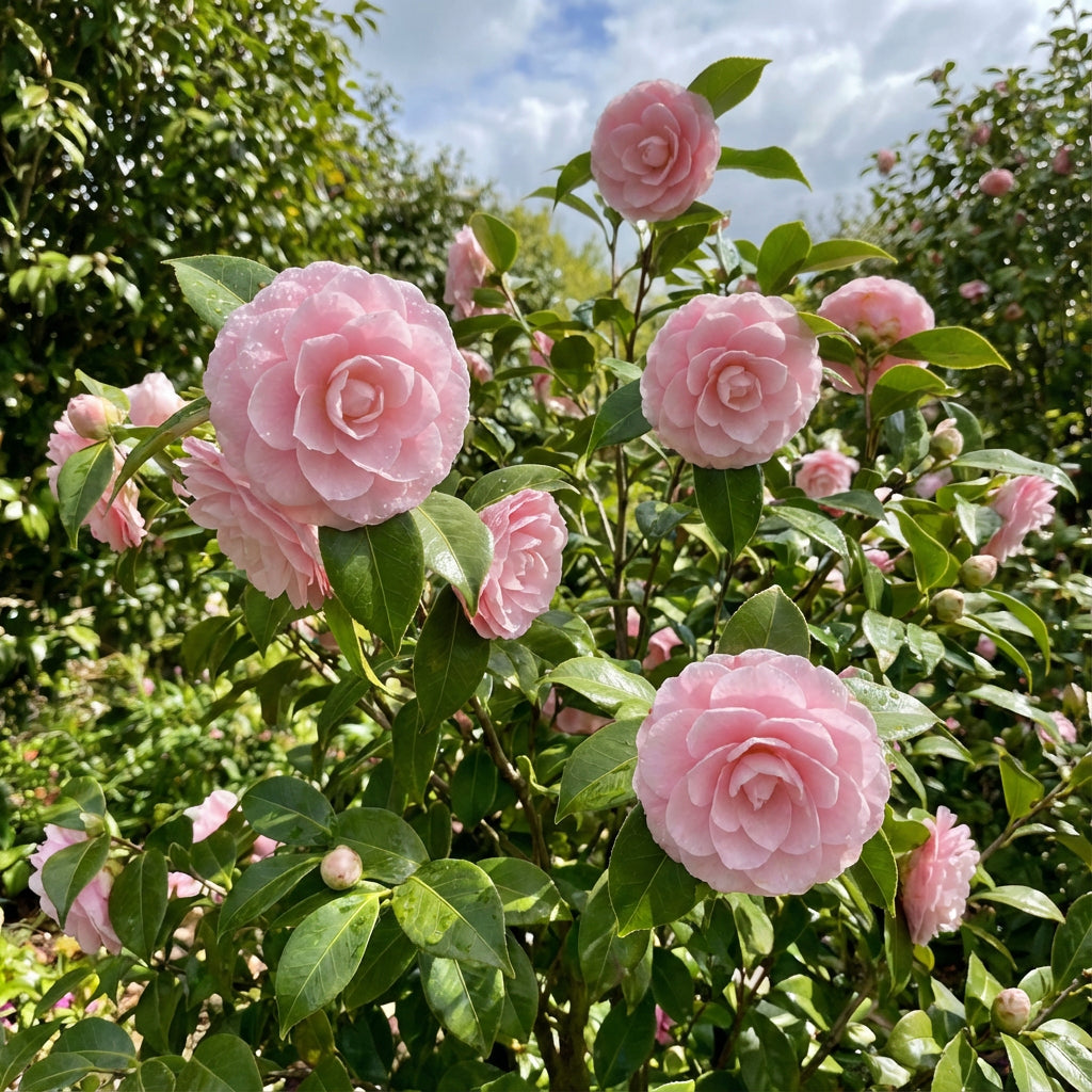Graceful Pink Camellia Flower Seeds for Planting