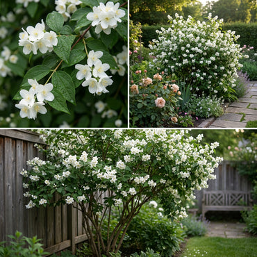 White Philadelphus Flower Planting  Seeds for Fragrant Garden Blooms