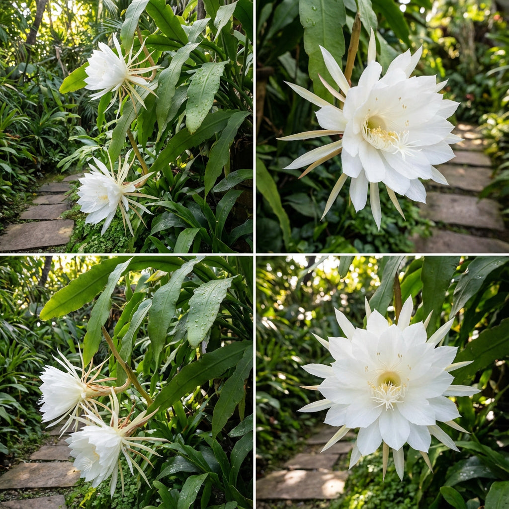 White Epiphyllum Flower Planting Seeds  Perfect for Your Garden