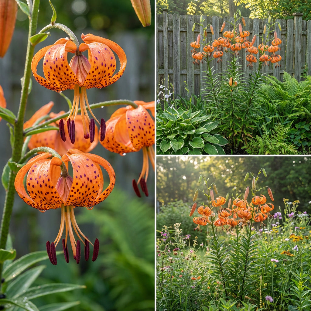 Orange Lilium Superbum Flower Seeds for Garden Planting