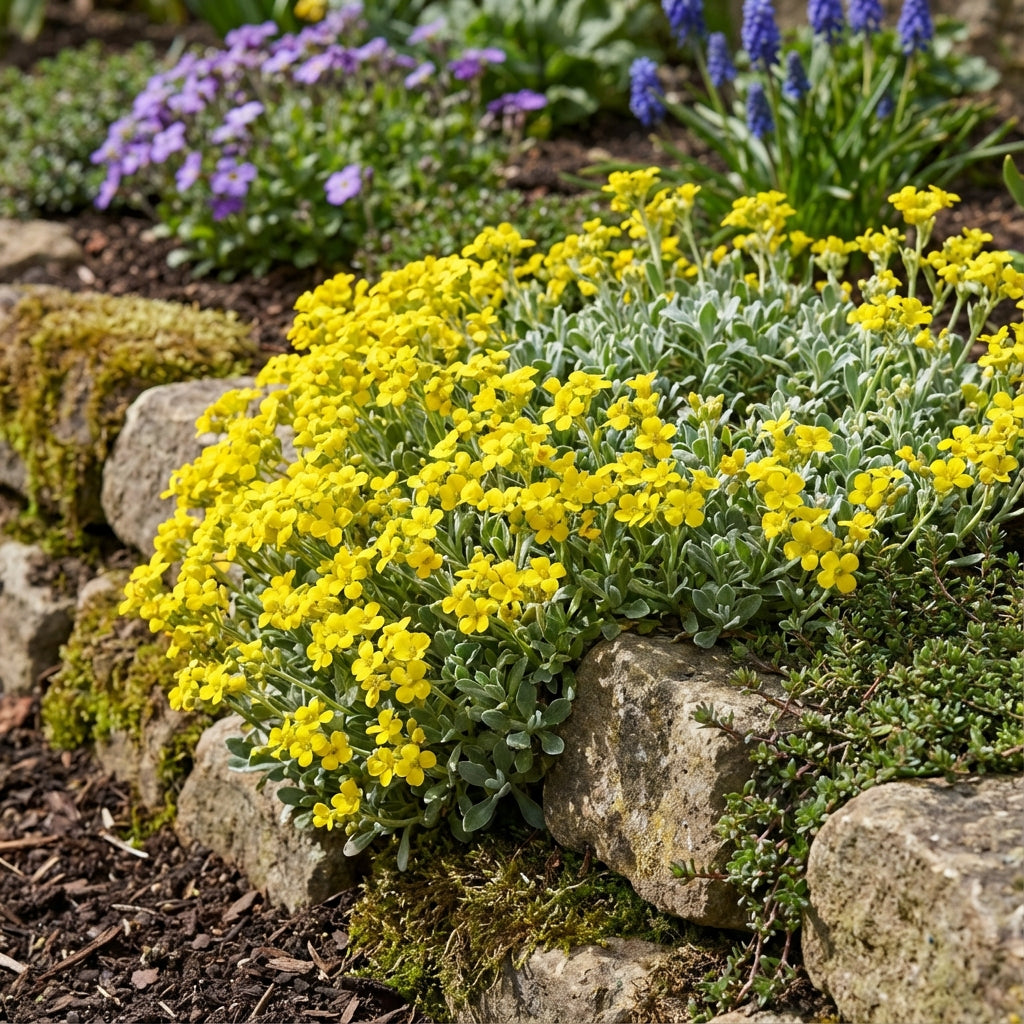 Rock Cress Flower Seeds for Planting - Lemon Yellow Blooms