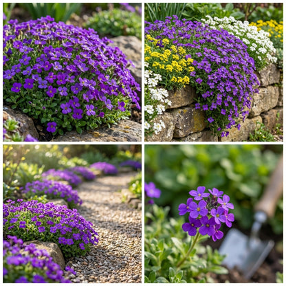 Aubrieta Purple Flower Seeds for Bold Garden Planting