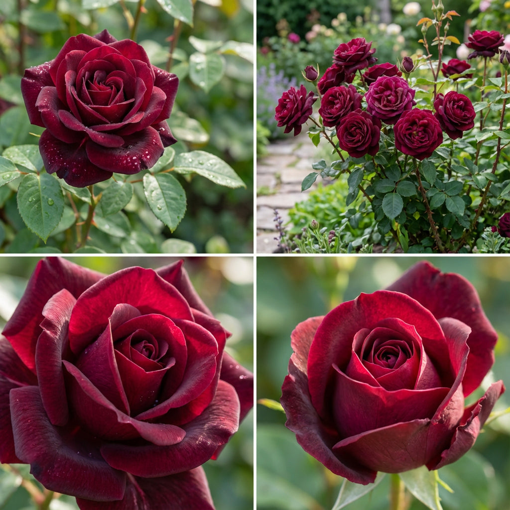 バラの花の種まき用－深紅色－鮮やかな深紅のバラを育てて、力強く上品