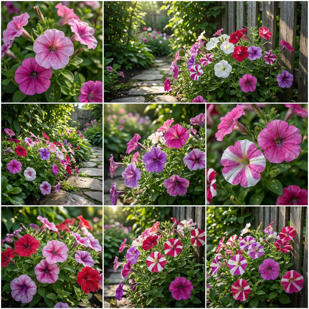 Oblique Petunia Flower Seeds for Planting - Create a Vibrant Mixed Display in Your Garden