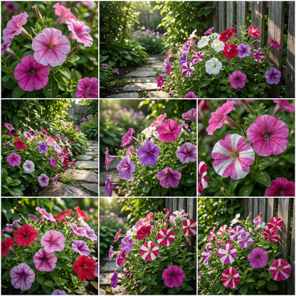Oblique Petunia Flower Seeds for Planting - Create a Vibrant Mixed Display in Your Garden