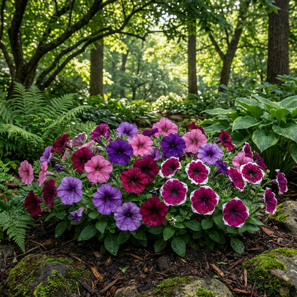 Vibrant Multi-Color Petunia Flower Seeds for Dynamic Garden Planting