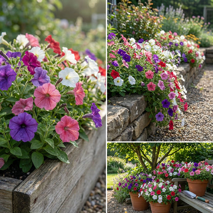 Oblique Petunia Flower Seeds for Planting - Create a Vibrant Mixed Display in Your Garden
