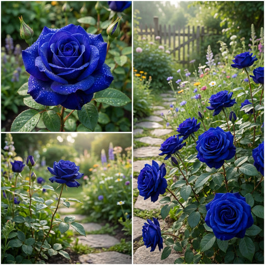 Blaue Rosenblumensamen zum Pflanzen – Exotische und Auffällige Gartenergänzung