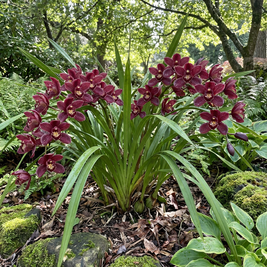 Burgundy Cymbidium Orchid Seeds for Planting