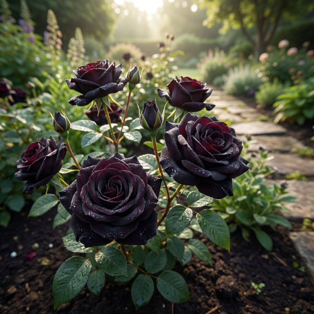 Premium Black Rose Seeds for Planting - Add Stunning Dark Roses to Your Landscape