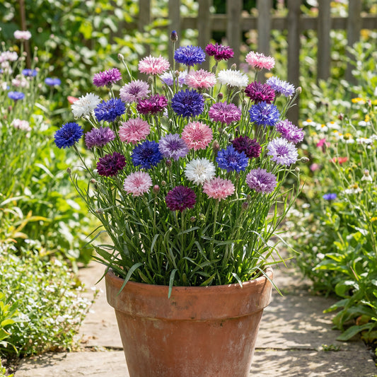 Cornflower Double Mixed Flower Seeds, Enhance Your Garden with Vibrant Blooms Using Expert Planting and Gardening Methods